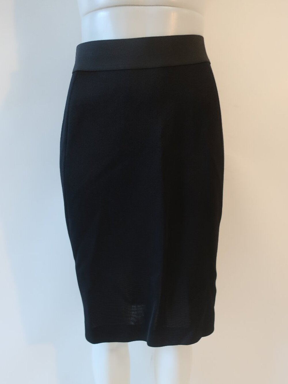 Womens Donna Karan Black Label (Item- 166) Wide Elastic Waistband Pencil Skirt L